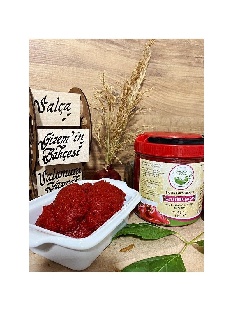 Gizemin Bahçesi Tatlı Biber Salçası 1 Kg.